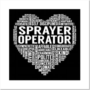 Sprayer Operator Heart Posters and Art